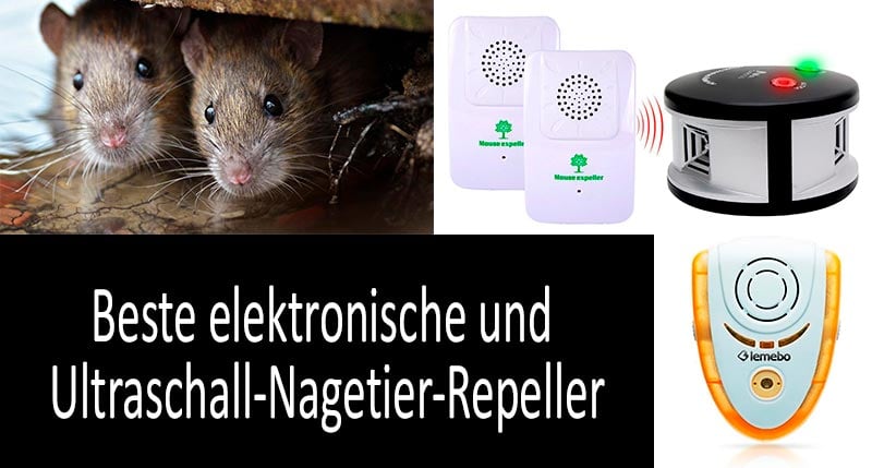 Ultraschall Schädlingsvertreiber Repeller Maus Ratte Marder Schabe 