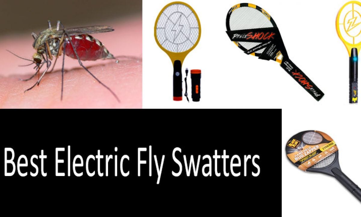 Made from Durable ABS Material 3000 Volt Electric Fly Swatter Mini Bug Zapper Outdoor Fly Killer Indoor Electric Safe to use on Bugs Inside or Outside 